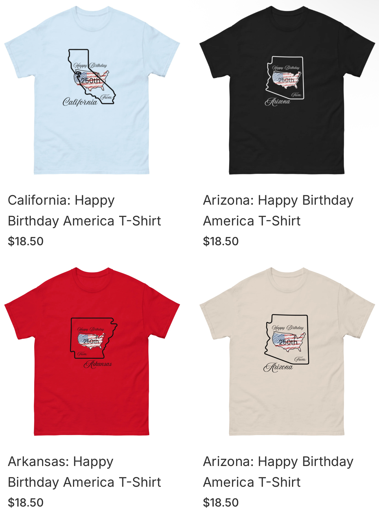 State-By-State Happy Birthday America